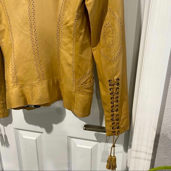 Stephen Butter Soft 100% Vera Pelle Tan Thin Leather Made in Italy (Size S)🌹 - Picture 6 of 16